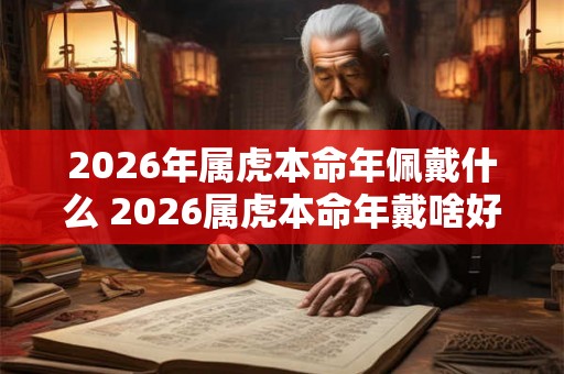 2026年属虎本命年佩戴什么 2026属虎本命年戴啥好