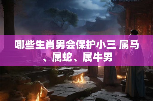 哪些生肖男会保护小三 属马、属蛇、属牛男