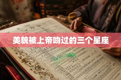 美貌被上帝吻过的三个星座