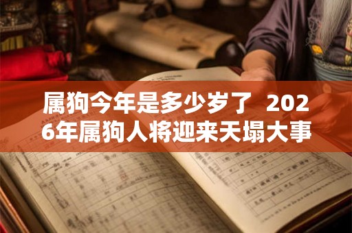 属狗今年是多少岁了  2026年属狗人将迎来天塌大事