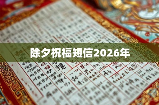 除夕祝福短信2026年 除夕祝福短信2026年