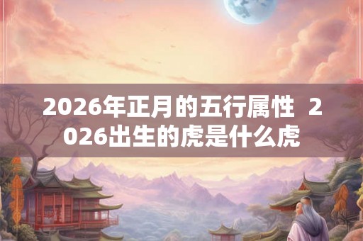 2026年正月的五行属性 2026出生的虎是什么虎 2026年正月的五行属性 2026出生的虎是什么虎