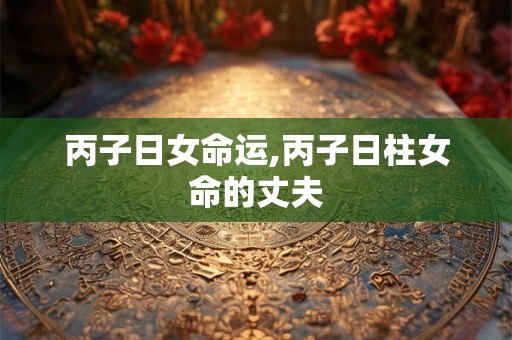 丙子日女命运,丙子日柱女命的丈夫 丙子日女命运,丙子日柱女命的丈夫