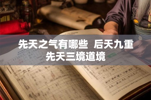 先天之气有哪些  后天九重先天三境道境