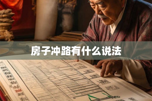 房子冲路有什么说法