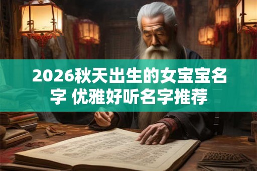 2026秋天出生的女宝宝名字 优雅好听名字推荐