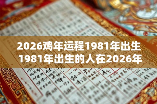 2026鸡年运程1981年出生 1981年出生的人在2026年鸡年运势如何 2026鸡年运程1981年出生 1981年出生的人在2026年鸡年运势如何