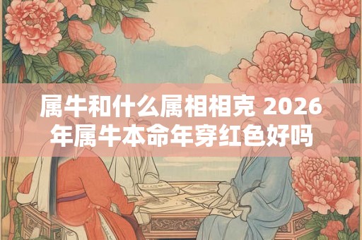 属牛和什么属相相克 2026年属牛本命年穿红色好吗 属牛和什么属相相克 2026年属牛本命年穿红色好吗