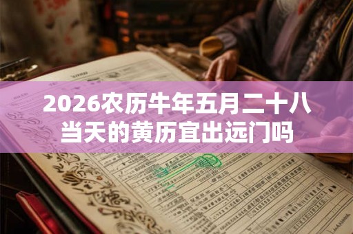 2026农历牛年五月二十八当天的黄历宜出远门吗