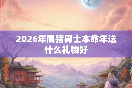 2026年属猪男士本命年送什么礼物好