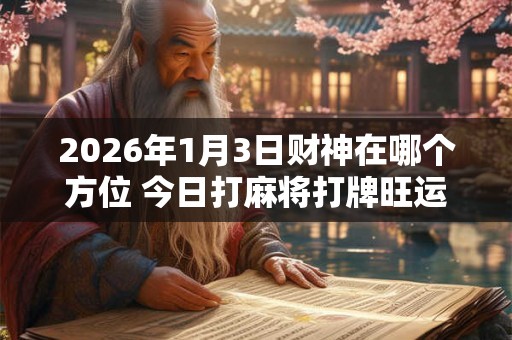 2026年1月3日财神在哪个方位 今日打麻将打牌旺运方位
