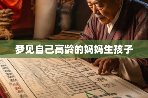 梦见自己高龄的妈妈生孩子
