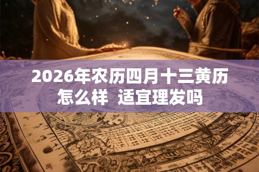 2026年农历四月十三黄历怎么样  适宜理发吗
