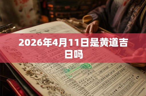 2026年4月11日是黄道吉日吗