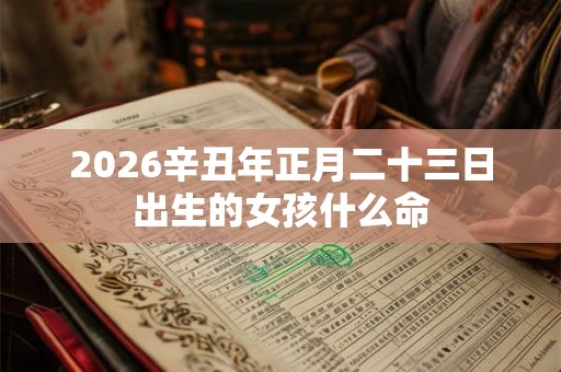 2026辛丑年正月二十三日出生的女孩什么命