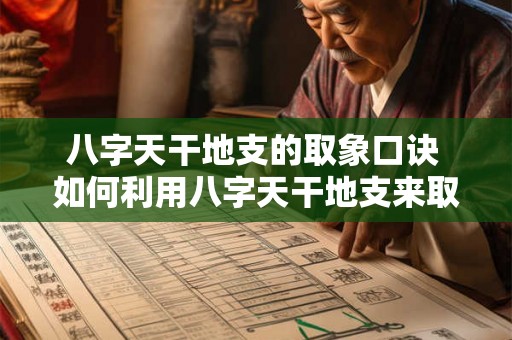 八字天干地支的取象口诀 如何利用八字天干地支来取象