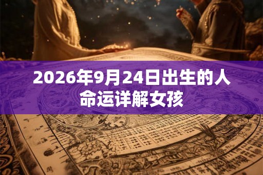 2026年9月24日出生的人命运详解女孩