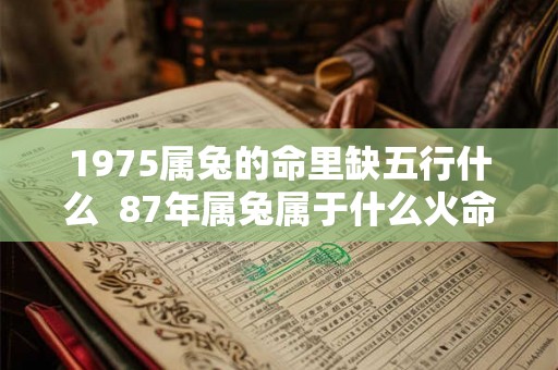 1975属兔的命里缺五行什么  87年属兔属于什么火命