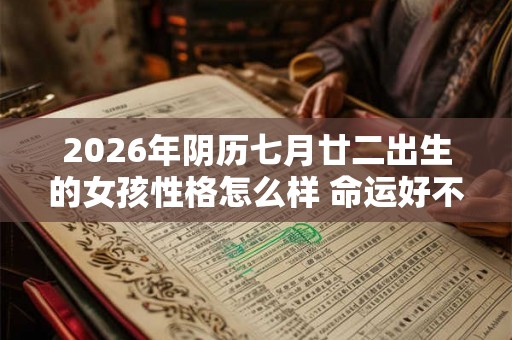 2026年阴历七月廿二出生的女孩性格怎么样 命运好不好