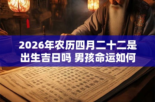 2026年农历四月二十二是出生吉日吗 男孩命运如何
