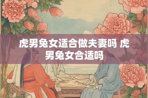 虎男兔女适合做夫妻吗 虎男兔女合适吗