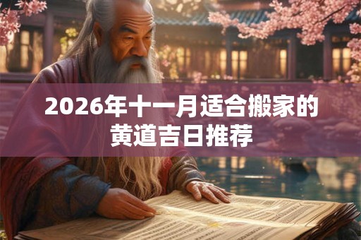2026年十一月适合搬家的黄道吉日推荐