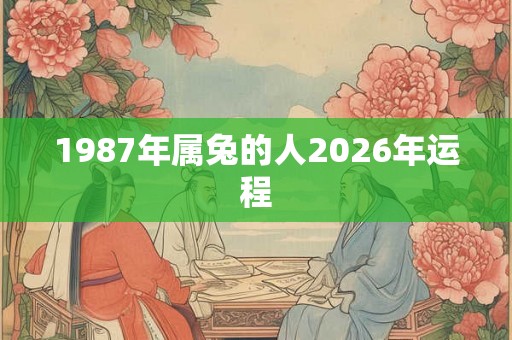 1987年属兔的人2026年运程