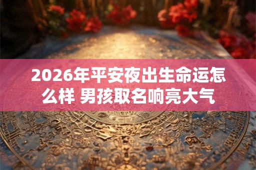 2026年平安夜出生命运怎么样 男孩取名响亮大气