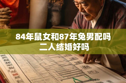 84年鼠女和87年兔男配吗 二人结婚好吗