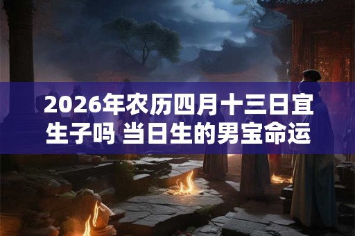 2026年农历四月十三日宜生子吗 当日生的男宝命运