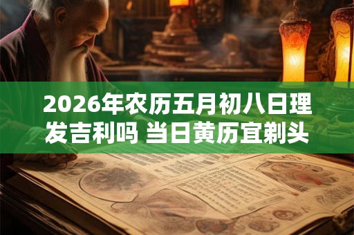 2026年农历五月初八日理发吉利吗 当日黄历宜剃头不