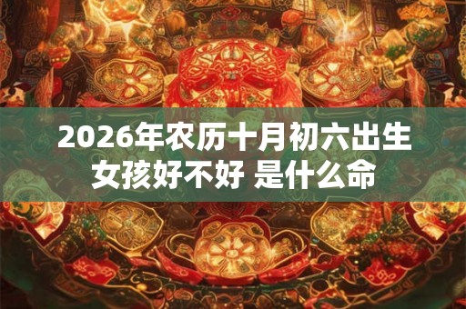 2026年农历十月初六出生女孩好不好 是什么命