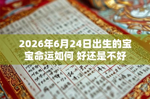 2026年6月24日出生的宝宝命运如何 好还是不好