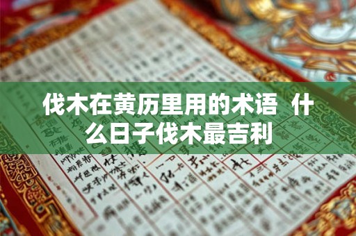 伐木在黄历里用的术语  什么日子伐木最吉利