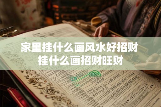 家里挂什么画风水好招财 挂什么画招财旺财