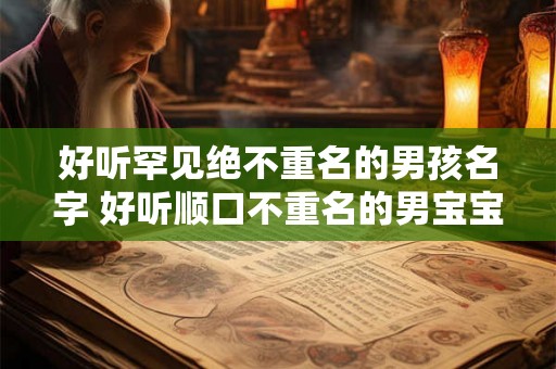 好听罕见绝不重名的男孩名字 好听顺口不重名的男宝宝名字大全