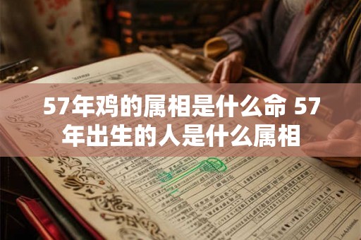 57年鸡的属相是什么命 57年出生的人是什么属相