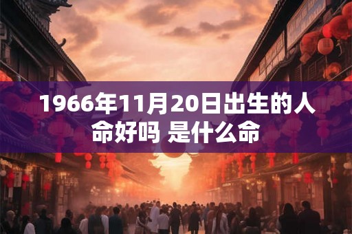 1966年11月20日出生的人命好吗 是什么命