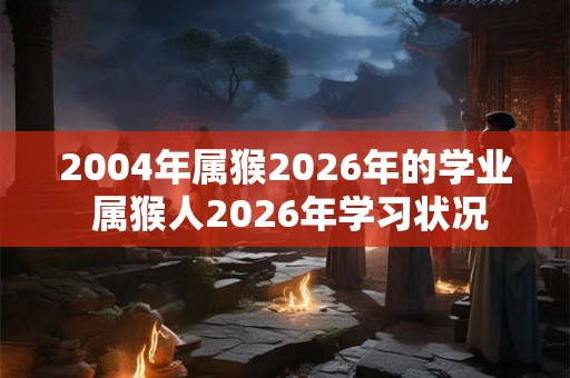 2004年属猴2026年的学业 属猴人2026年学习状况