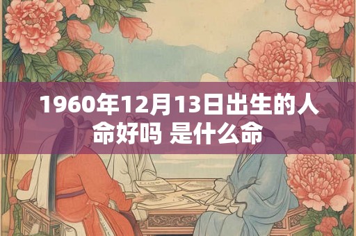 1960年12月13日出生的人命好吗 是什么命