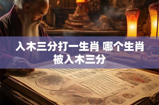 入木三分打一生肖 哪个生肖被入木三分
