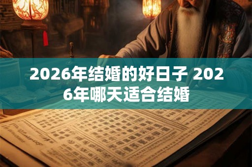 2026年结婚的好日子 2026年哪天适合结婚