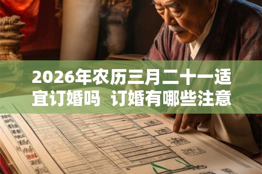 2026年农历三月二十一适宜订婚吗  订婚有哪些注意事项
