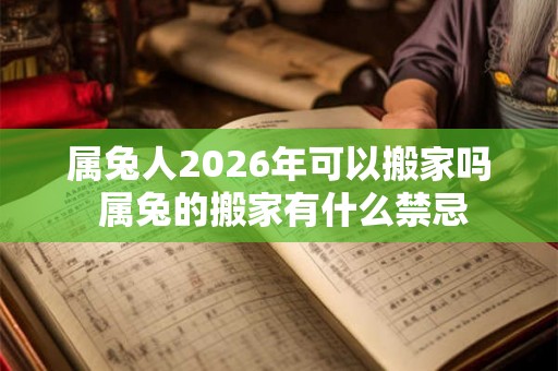 属兔人2026年可以搬家吗 属兔的搬家有什么禁忌