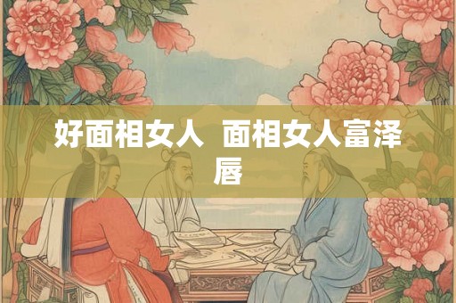 好面相女人  面相女人富泽唇