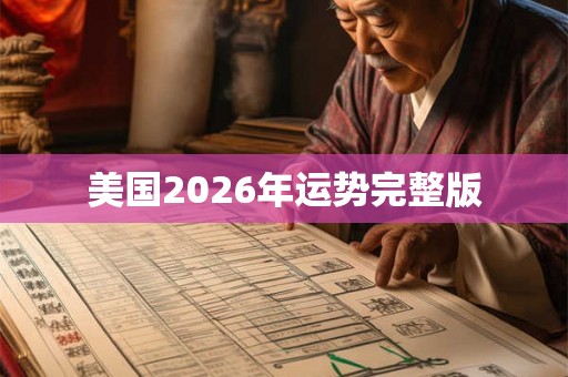 美国2026年运势完整版