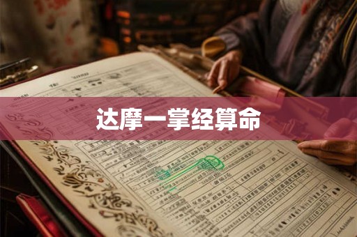 达摩一掌经算命