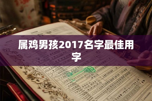 属鸡男孩2017名字最佳用字