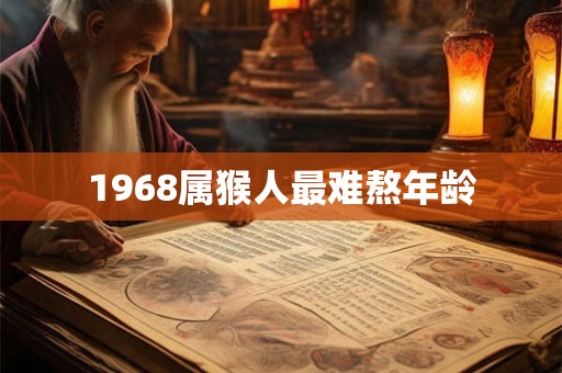 1968属猴人最难熬年龄 1968属猴人最难熬年龄