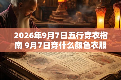 2026年9月7日五行穿衣指南 9月7日穿什么颜色衣服 2026年9月7日五行穿衣指南 9月7日穿什么颜色衣服